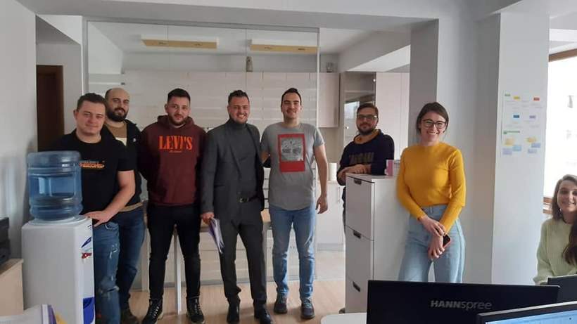 Vizită la echipa unuia dintre sponsorii asociației
